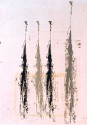 <b>Anónimas - 56x75 cm - 1998</b><br>Características: pieza efímera<br>Técnica: serigrafía a 3 tintas sobre Mácula de papel manila encolado a pared<br>Edición: pieza única