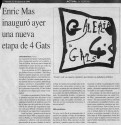 <b>4 Gats 2 - 1993</b><br>Cristina Ros para Ultima Hora del 13 de agosto de 1993